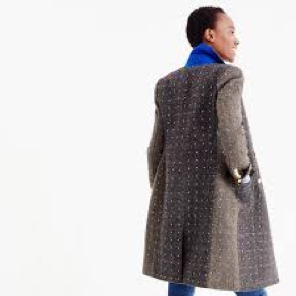 J. Crew Embellished Harris tweed coat - Picture 3 of 9